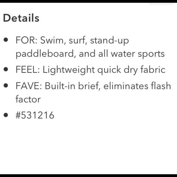 NWT Athleta Makani Swim Short. Dress Blue Medium - Picture 4 of 6